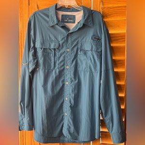 Blue World Wide Sportsman Fishing Shirt